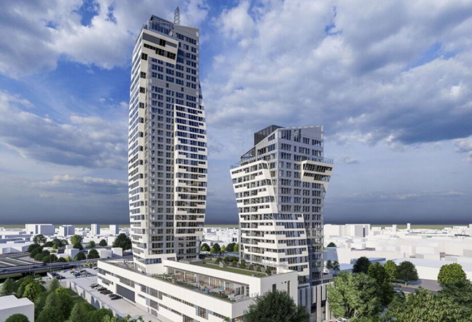 Tallest Residential Tower in Poland Reaches Final Height in Rzeszów