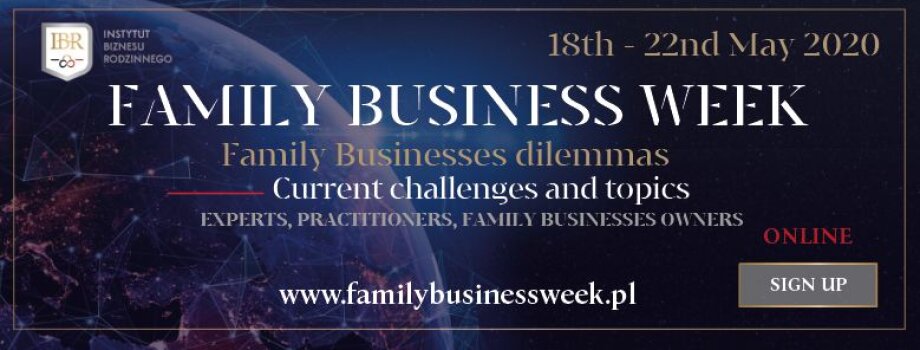 FAMILY BUSINESS WEEK - Business Families dilemmas during the COVID-19 pandemic