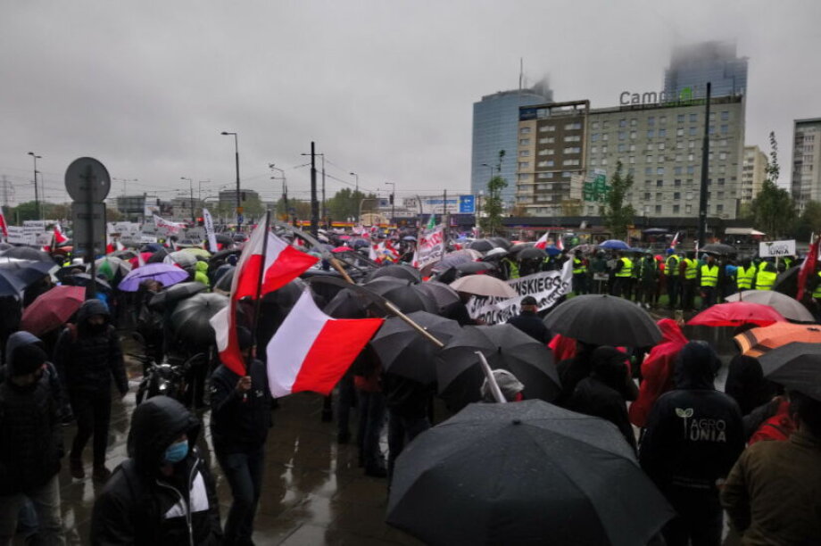 Farmer protests across Poland