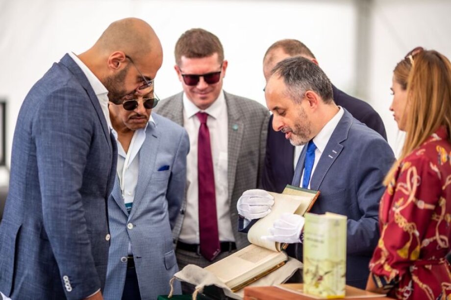 Rzewuski's manuscript connecting Poland with the Arab World as a 'thank you'' for HRH Prince Khaled!