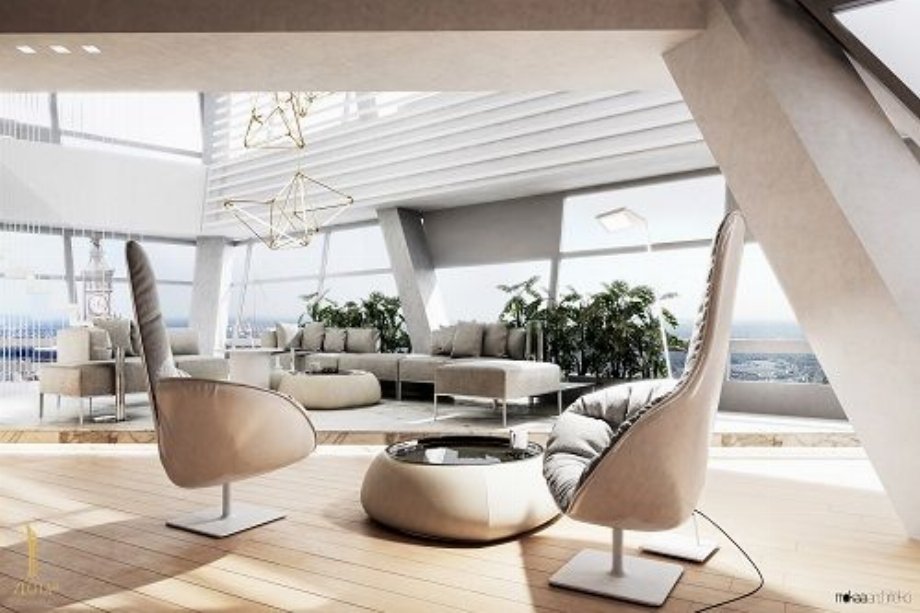3-level penthouse at top of luxurious ZŁOTA 44 has been sold