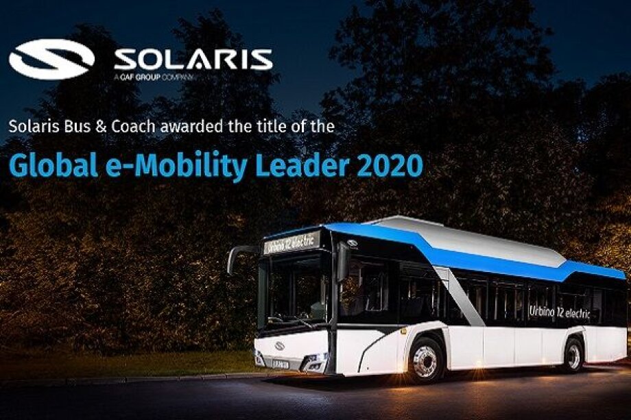 Solaris awarded World Leader of Electromobility
