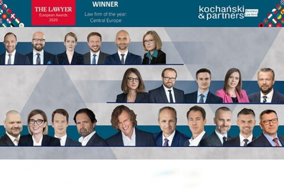 Kochański & Partners named ‘Law firm of the year: Central Europe, by The Lawyer