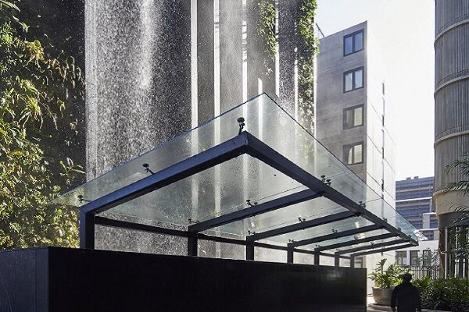 Cosentino creates apartments with waterfall