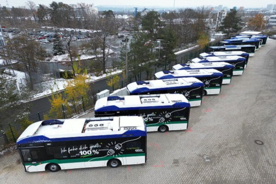 Germany’s first Urbino 9 LE electric buses on the streets of Erlangen