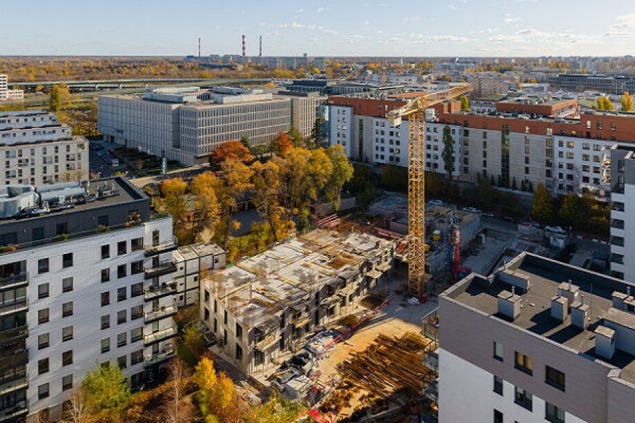 Construction of Eiffage Immobilier Polska Apartments Underway in Dolny Mokotów