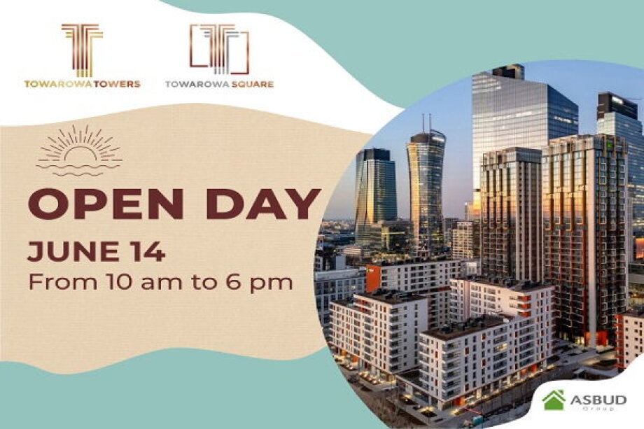 Asbud Group invites you to Towarowa Towers and Towarowa Square Open Day on June 14!