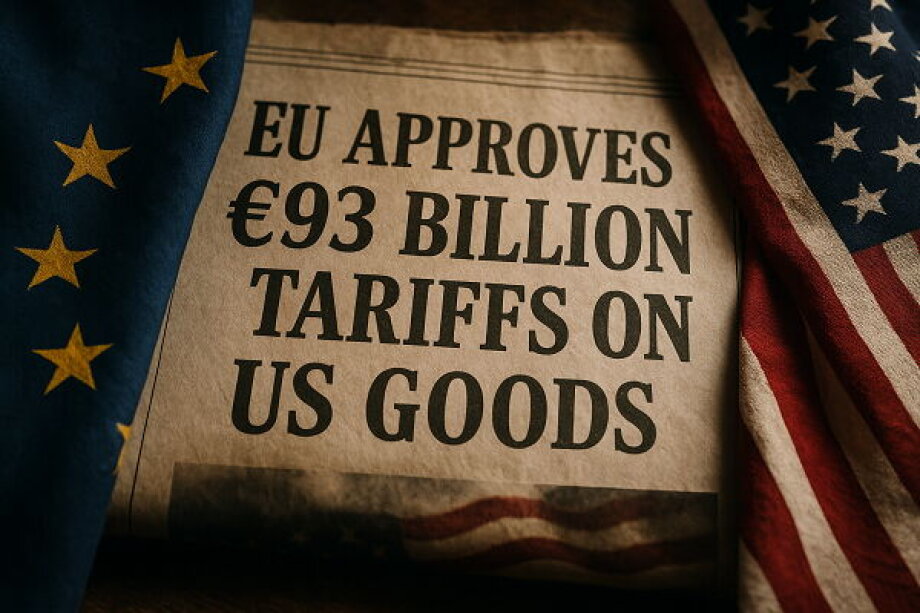 EU Approves €93 Billion Retaliatory Tariffs on US Goods Amid Trade Tensions