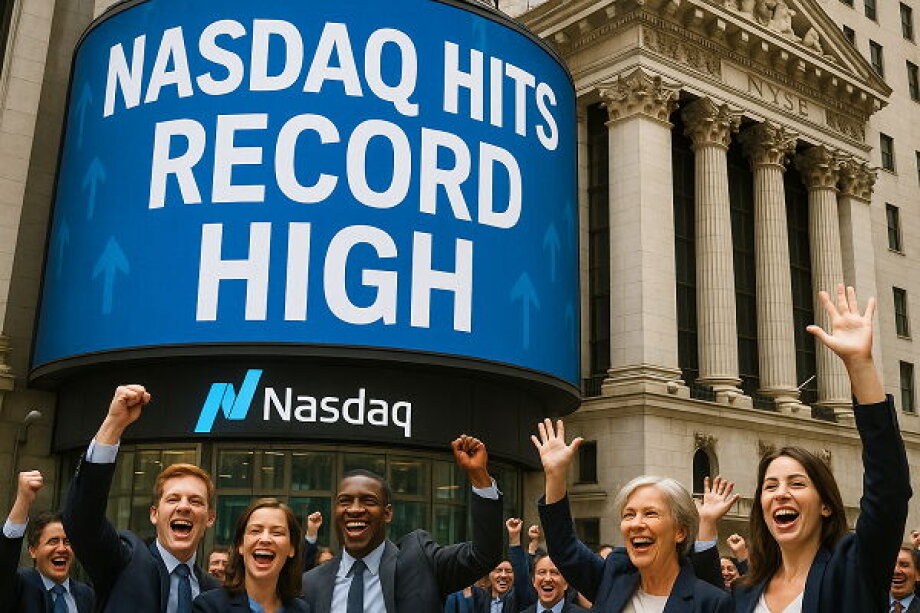 Nasdaq Hits Record High as Wall Street Awaits Fed Decision