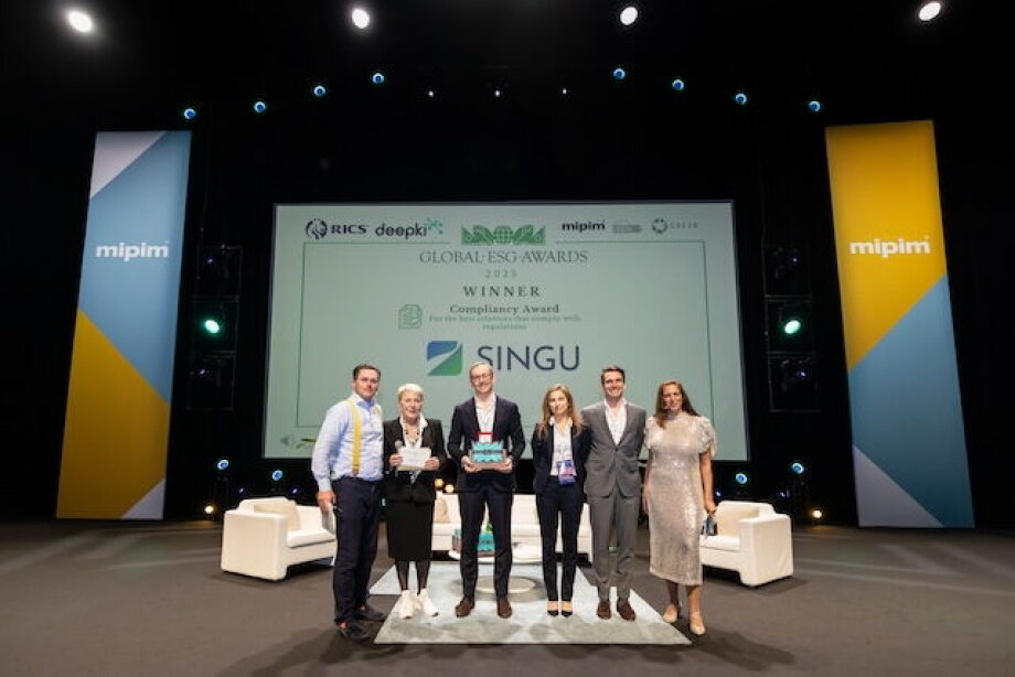 SINGU wins Compliancy Award at Global ESG Awards 2025 MIPIM