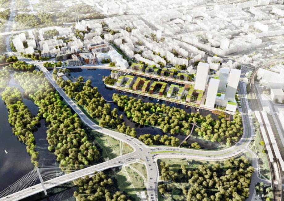 Warsaw waterfront grows taller