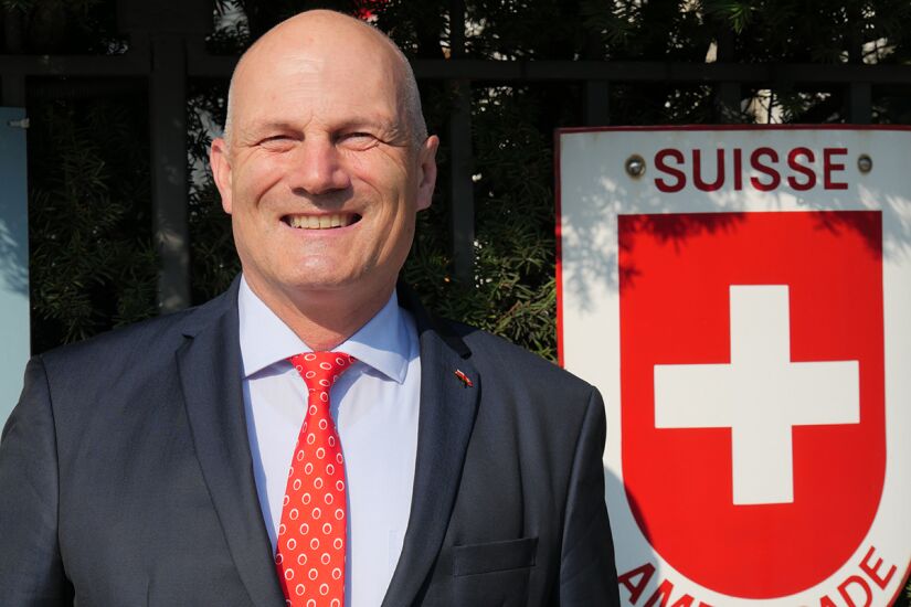 Yannick Roulin Swiss ambassador about restrictions within his country, welcoming ...